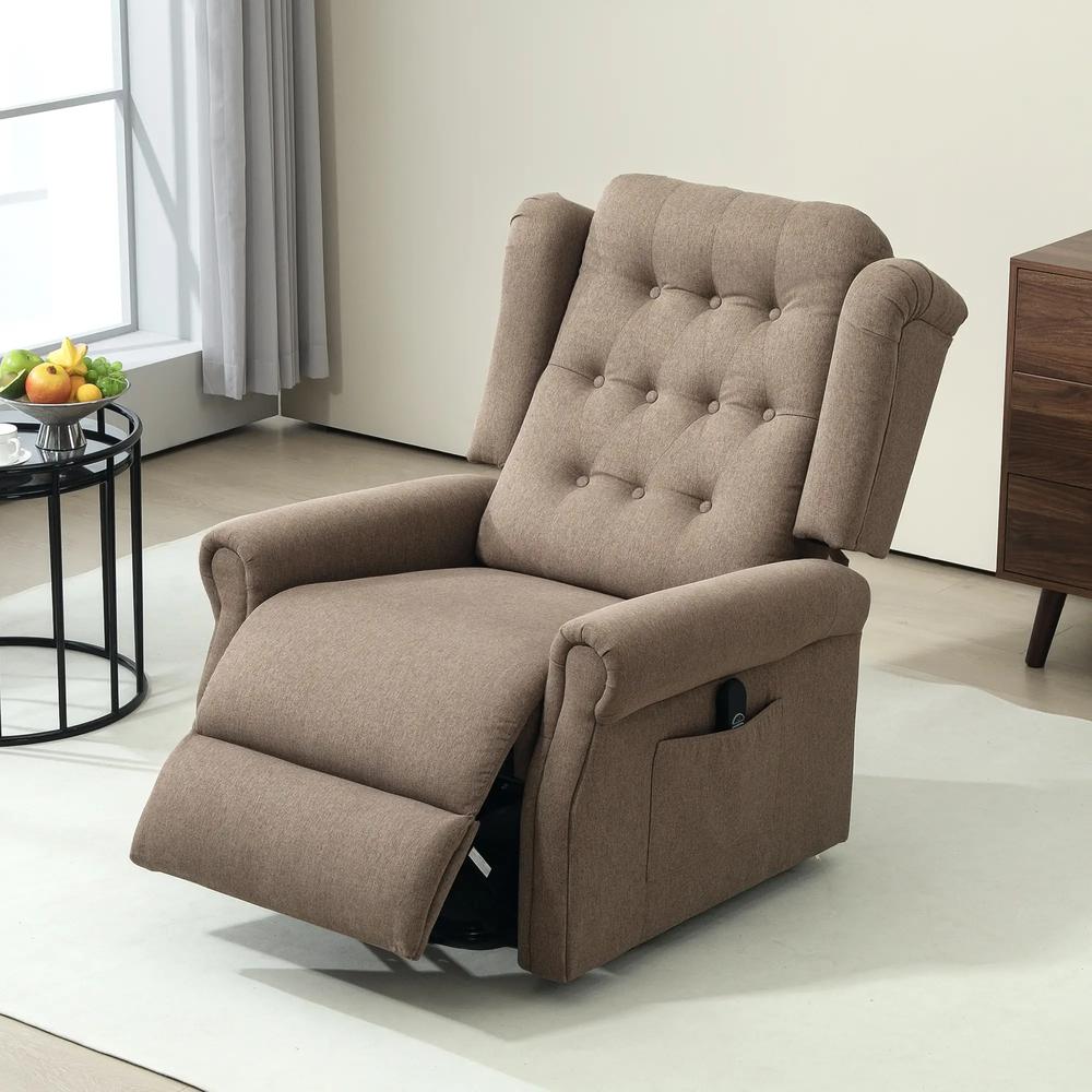 HOMCOM 45&deg; Lifting Riser and Recliner Armchair Additional View 30