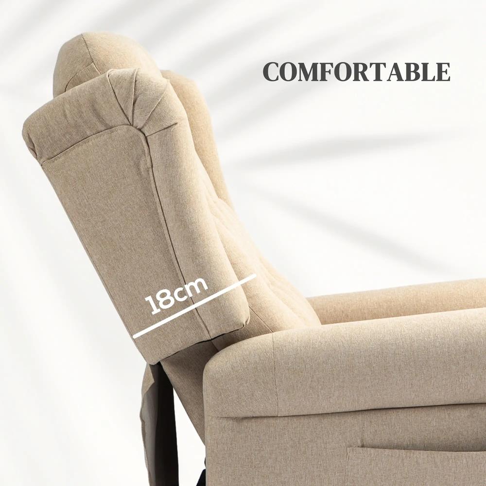 HOMCOM 45&deg; Lifting Riser and Recliner Armchair Additional View 6