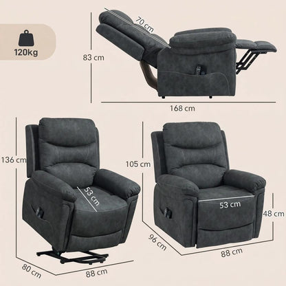 HOMCOM Power Lift Recliner Chair with Vibration Massage, Heat Additional View 18