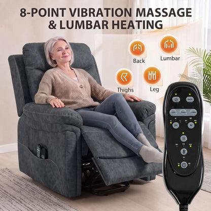 HOMCOM Power Lift Recliner Chair with Vibration Massage, Heat Additional View 20