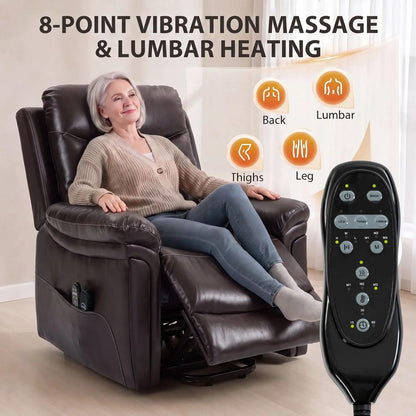 HOMCOM Power Lift Recliner Chair with Vibration Massage, Heat Additional View 5