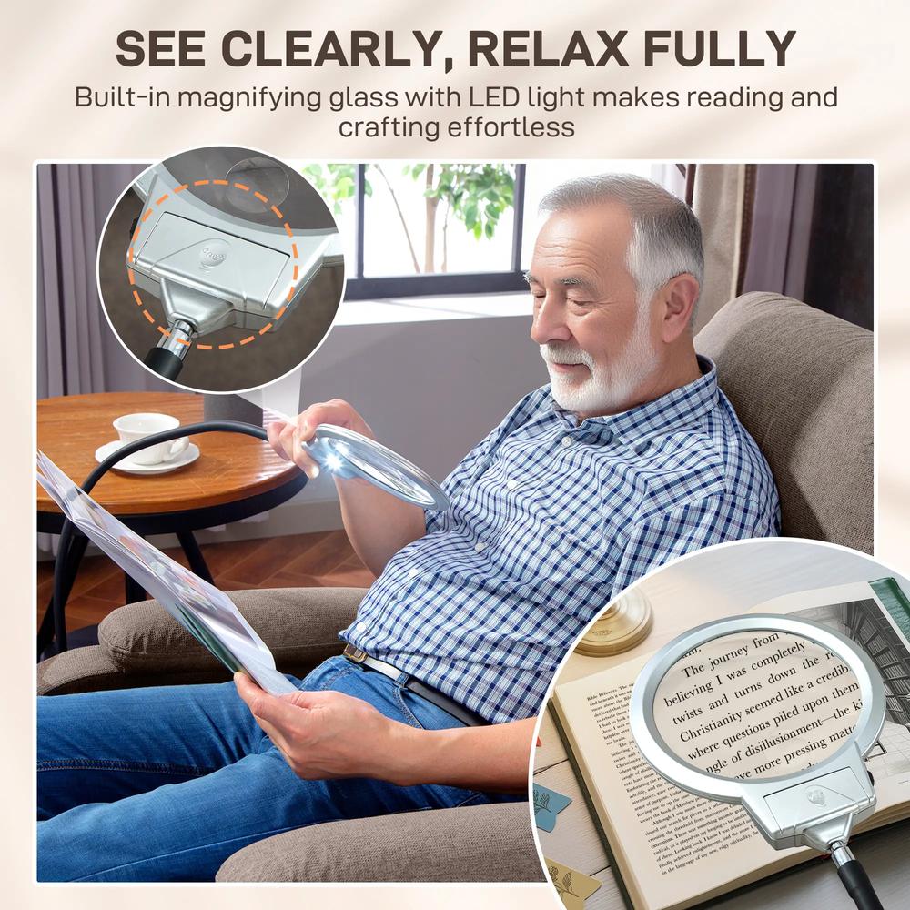 HOMCOM Electric Rise/Recline Armchair, with Reading Light Additional View 15