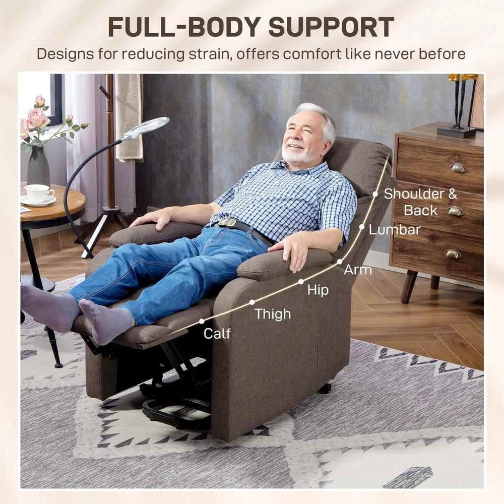 HOMCOM Electric Rise/Recline Armchair, with Reading Light Additional View 17