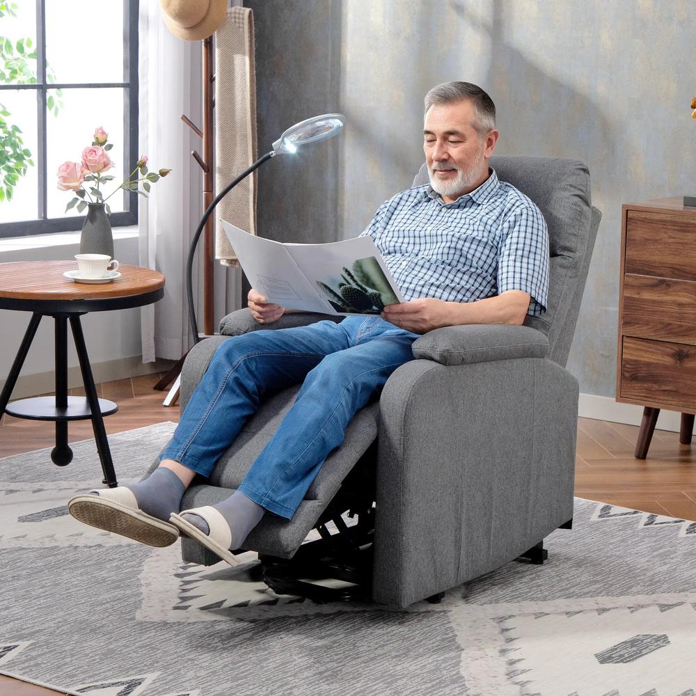 HOMCOM Electric Rise/Recline Armchair, with Reading Light Additional View 2