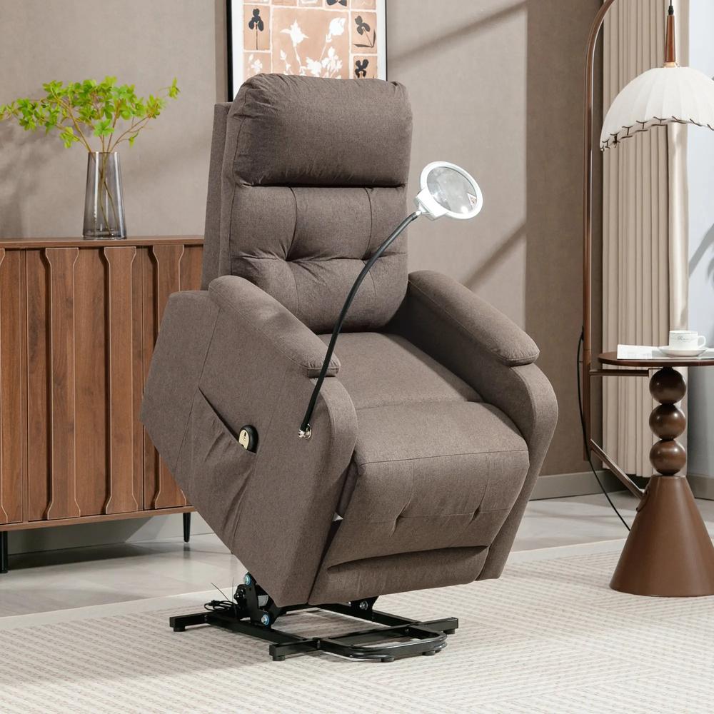 HOMCOM Electric Rise/Recline Armchair, with Reading Light Additional View 20