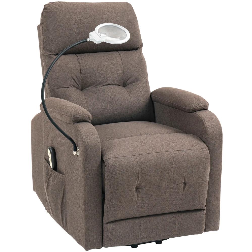 HOMCOM Electric Rise/Recline Armchair, with Reading Light Additional View 21