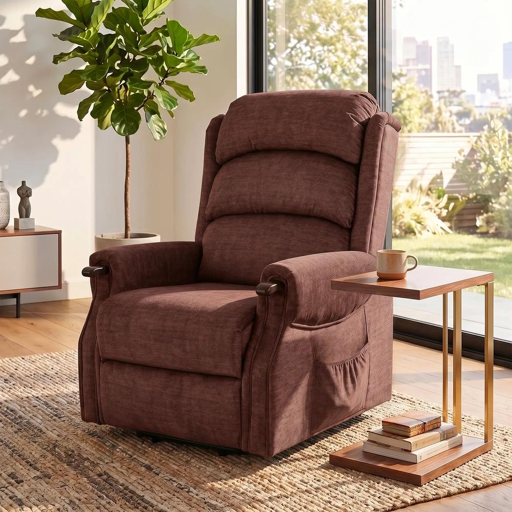 HOMCOM Power Lift Recliner with Vibration Massage and Heat, Lift Chair for Tall with Wood Grip, Pocket Spring Additional View 24