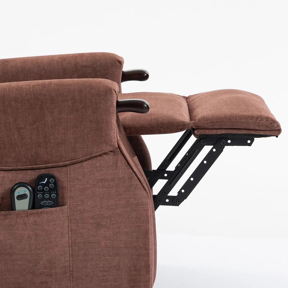 HOMCOM Power Lift Recliner with Vibration Massage and Heat, Lift Chair for Tall with Wood Grip, Pocket Spring Additional View 28