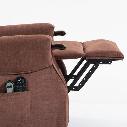 HOMCOM Power Lift Recliner with Vibration Massage and Heat, Lift Chair for Tall with Wood Grip, Pocket Spring Additional View 28