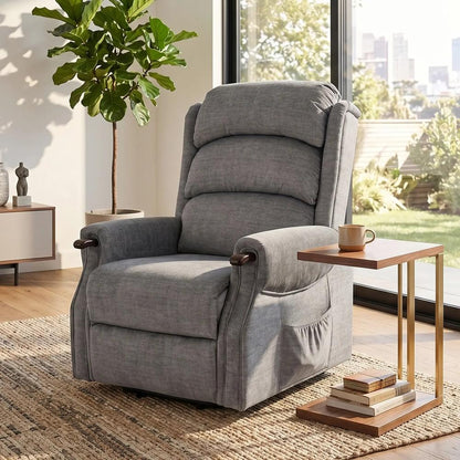 HOMCOM Power Lift Recliner with Vibration Massage and Heat, Lift Chair for Tall with Wood Grip, Pocket Spring Additional View 9
