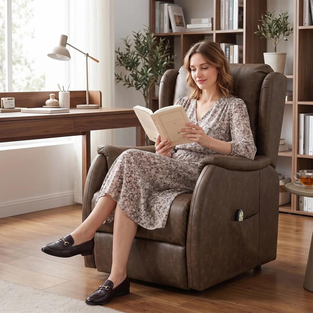 HOMCOM Power Lift Recliner Chair, Dual Motor Electric Lift Chair for Elderly with Remote Control Additional View 14