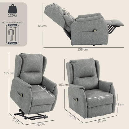 HOMCOM Power Lift Recliner Chair, Dual Motor Electric Lift Chair for Elderly with Remote Control Additional View 18