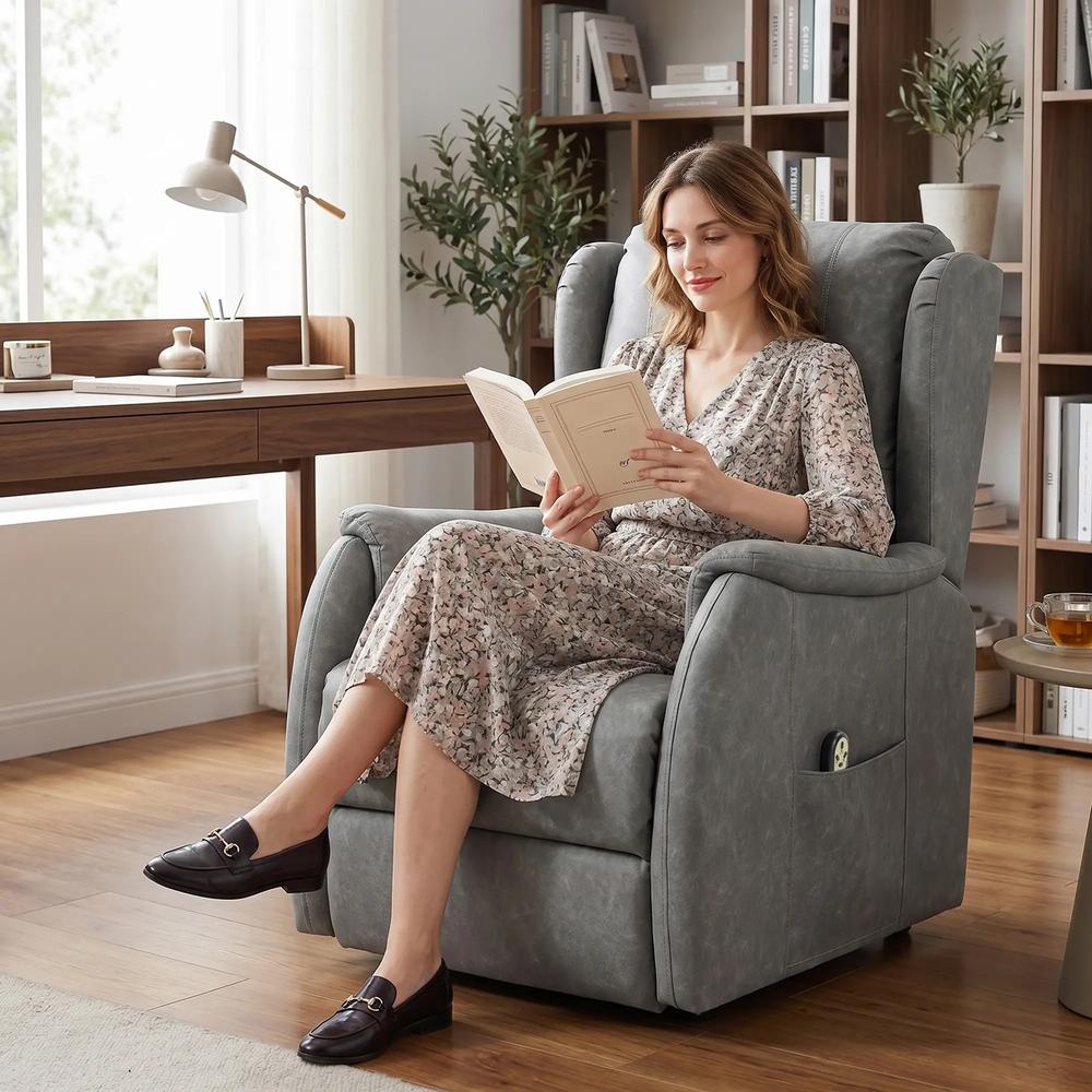 HOMCOM Power Lift Recliner Chair, Dual Motor Electric Lift Chair for Elderly with Remote Control Additional View 29