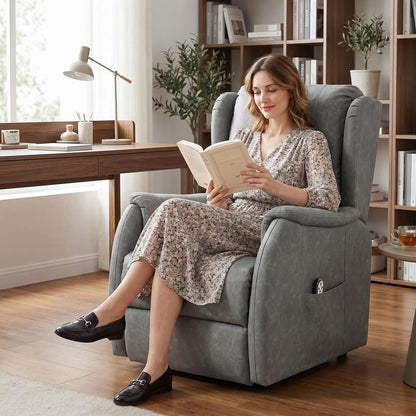 HOMCOM Power Lift Recliner Chair, Dual Motor Electric Lift Chair for Elderly with Remote Control Additional View 29