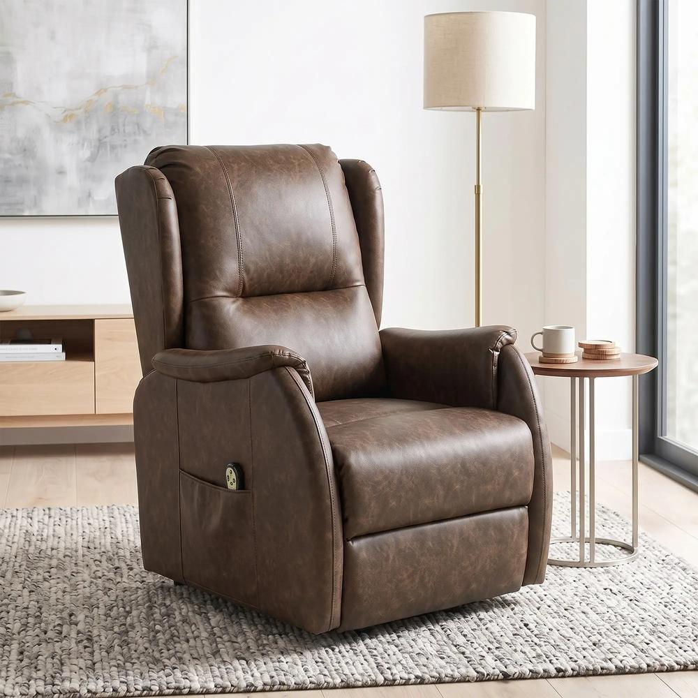 HOMCOM Power Lift Recliner Chair, Dual Motor Electric Lift Chair for Elderly with Remote Control Additional View 8