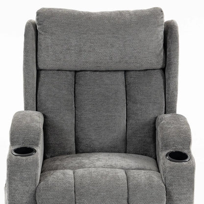 HOMCOM Power Lift Recliner Chair with Vibration Massage and Heat, Chenille Riser and Recliner Armchair for Elderly Additional View 12