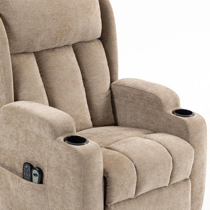 HOMCOM Power Lift Recliner Chair with Vibration Massage and Heat, Chenille Riser and Recliner Armchair for Elderly Additional View 27