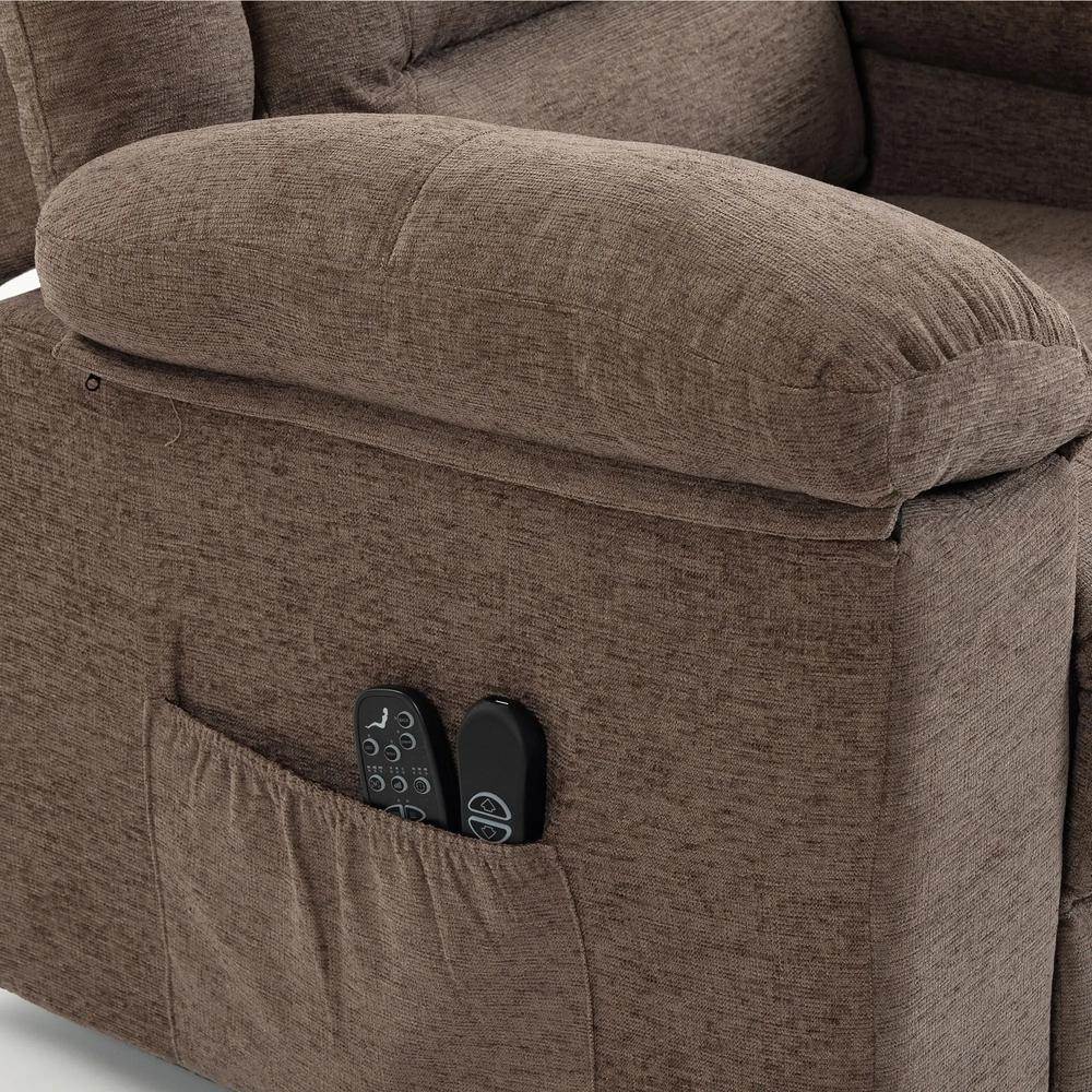 HOMCOM Oversized Riser Recliner Chair with Massage and Heat, Power Lift Recliner for Elderly with Wide Seat and Back Additional View 12