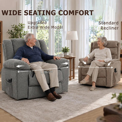HOMCOM Oversized Riser Recliner Chair with Massage and Heat, Power Lift Recliner for Elderly with Wide Seat and Back Additional View 21