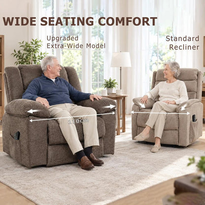 HOMCOM Oversized Riser Recliner Chair with Massage and Heat, Power Lift Recliner for Elderly with Wide Seat and Back Additional View 6