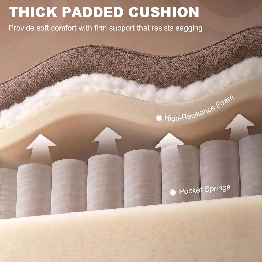 HOMCOM Dual Motor Recliner Chair, 55&deg; Electric Lift Chair for Elderly, Recliner Armchair with Massage and Heat Additional View 7