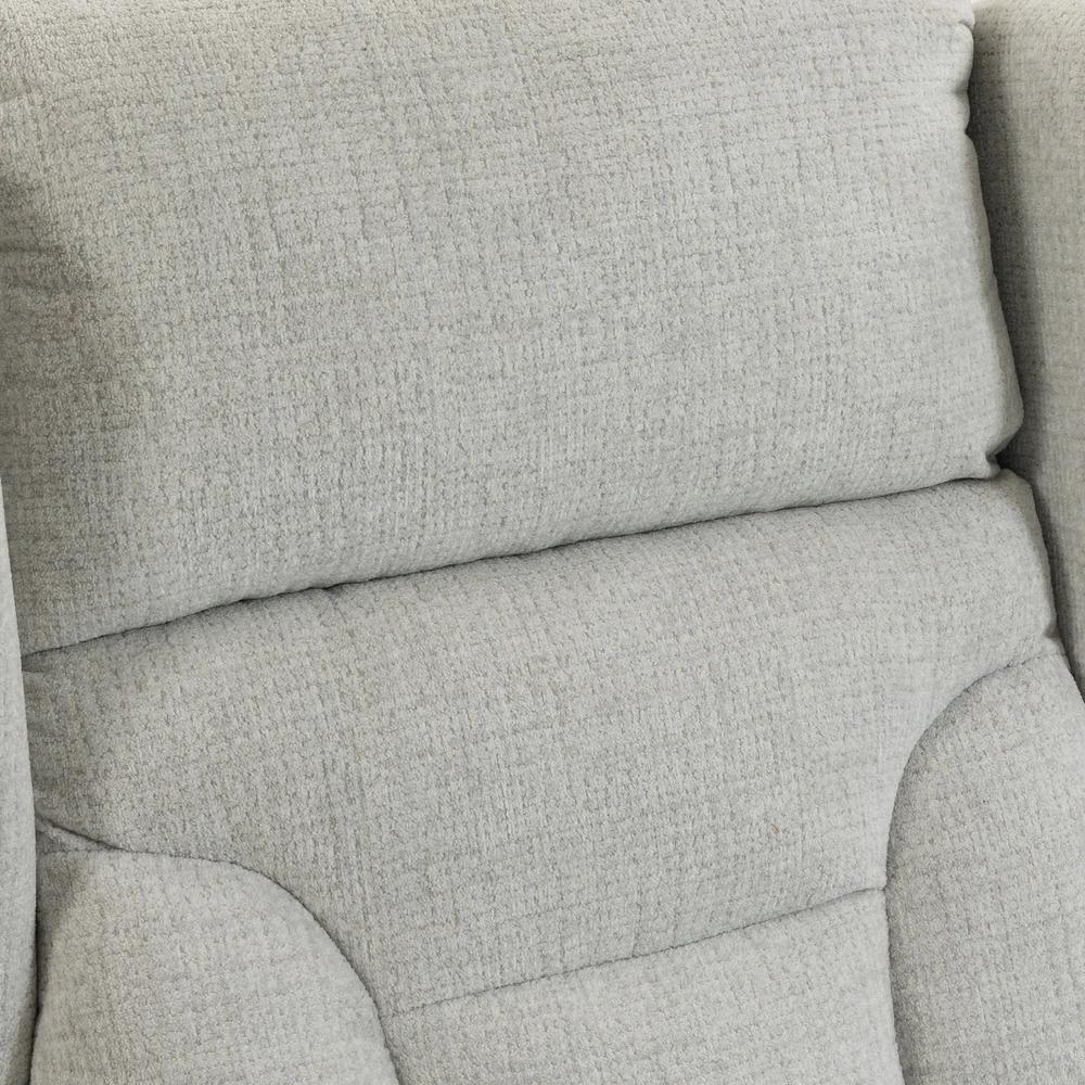 HOMCOM Riser Recliner Chair with Massage and Heat, Chenille Electric Power Lift Recliner Chair, Light Grey Additional View 12