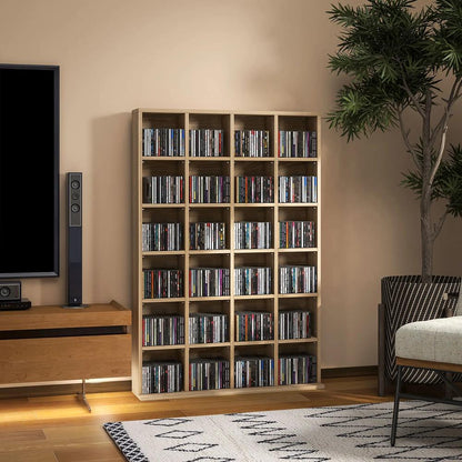 HOMCOM CD Storage Unit with Adjustable Shelves, Suitable for up to 456 CDs, 89 x 130.5 cm Additional View 12