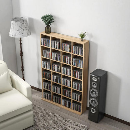 HOMCOM CD Storage Unit with Adjustable Shelves, Suitable for up to 456 CDs, 89 x 130.5 cm Additional View 13