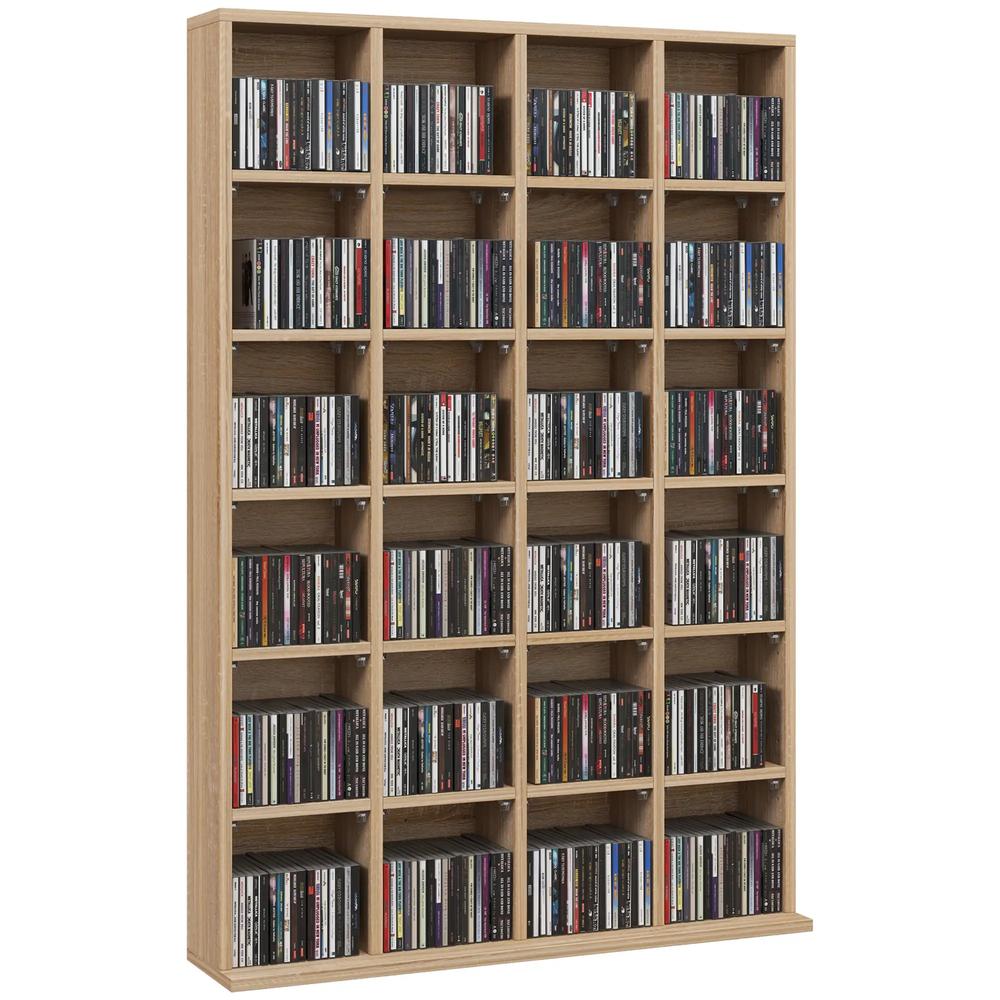 HOMCOM CD Storage Unit with Adjustable Shelves, Suitable for up to 456 CDs, 89 x 130.5 cm Additional View 14