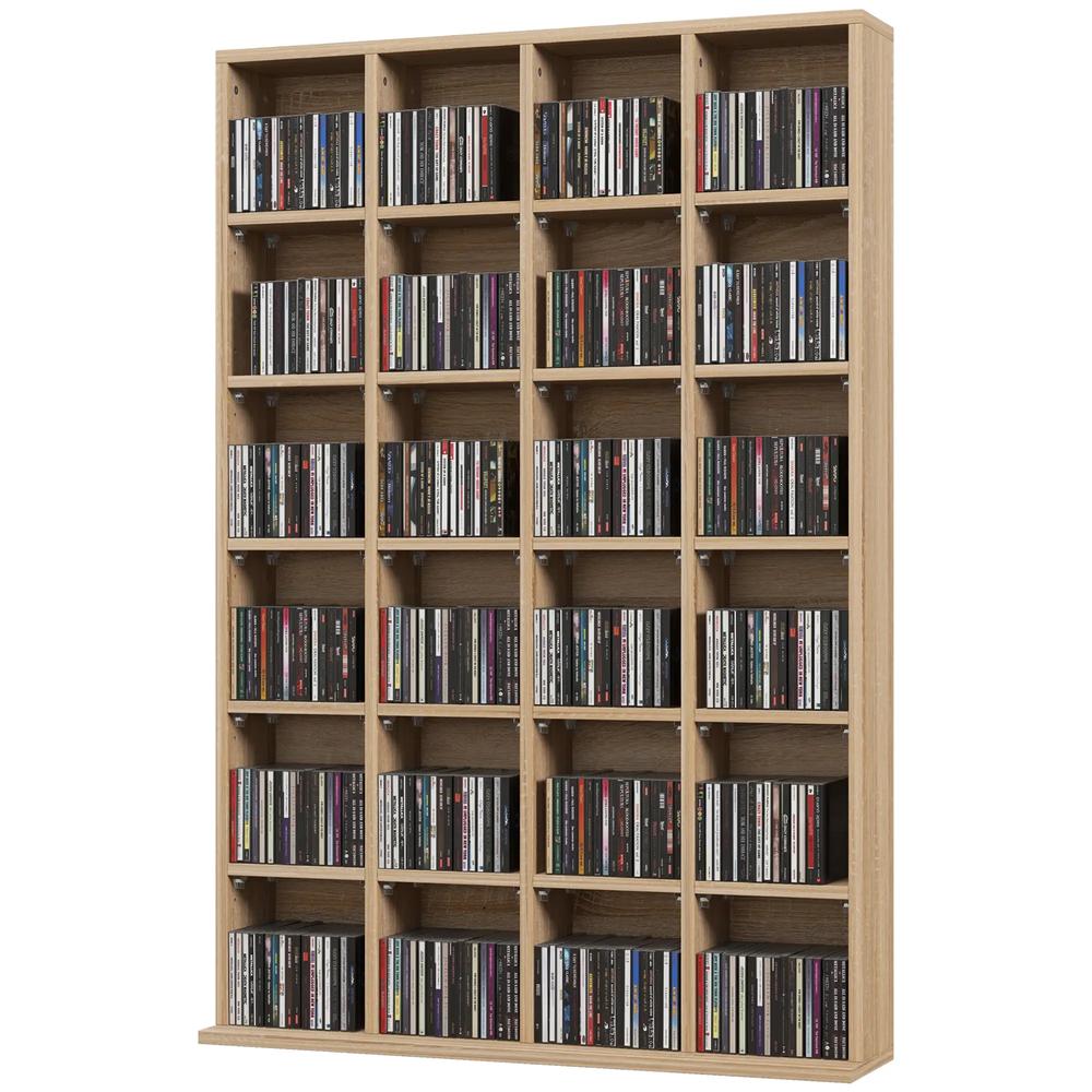 HOMCOM CD Storage Unit with Adjustable Shelves, Suitable for up to 456 CDs, 89 x 130.5 cm Additional View 15