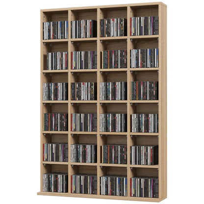 HOMCOM CD Storage Unit with Adjustable Shelves, Suitable for up to 456 CDs, 89 x 130.5 cm Additional View 15