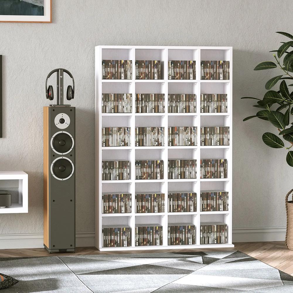 HOMCOM CD Storage Unit with Adjustable Shelves, Suitable for up to 456 CDs, 89 x 130.5 cm Additional View 17