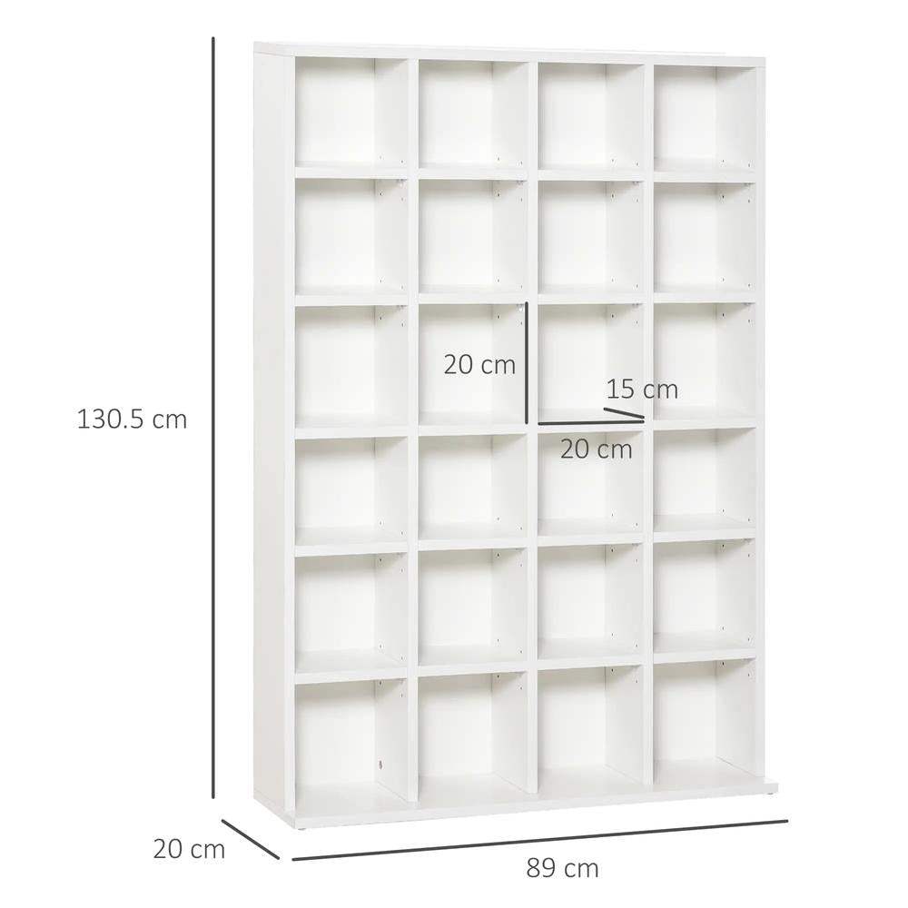 HOMCOM CD Storage Unit with Adjustable Shelves, Suitable for up to 456 CDs, 89 x 130.5 cm Additional View 18
