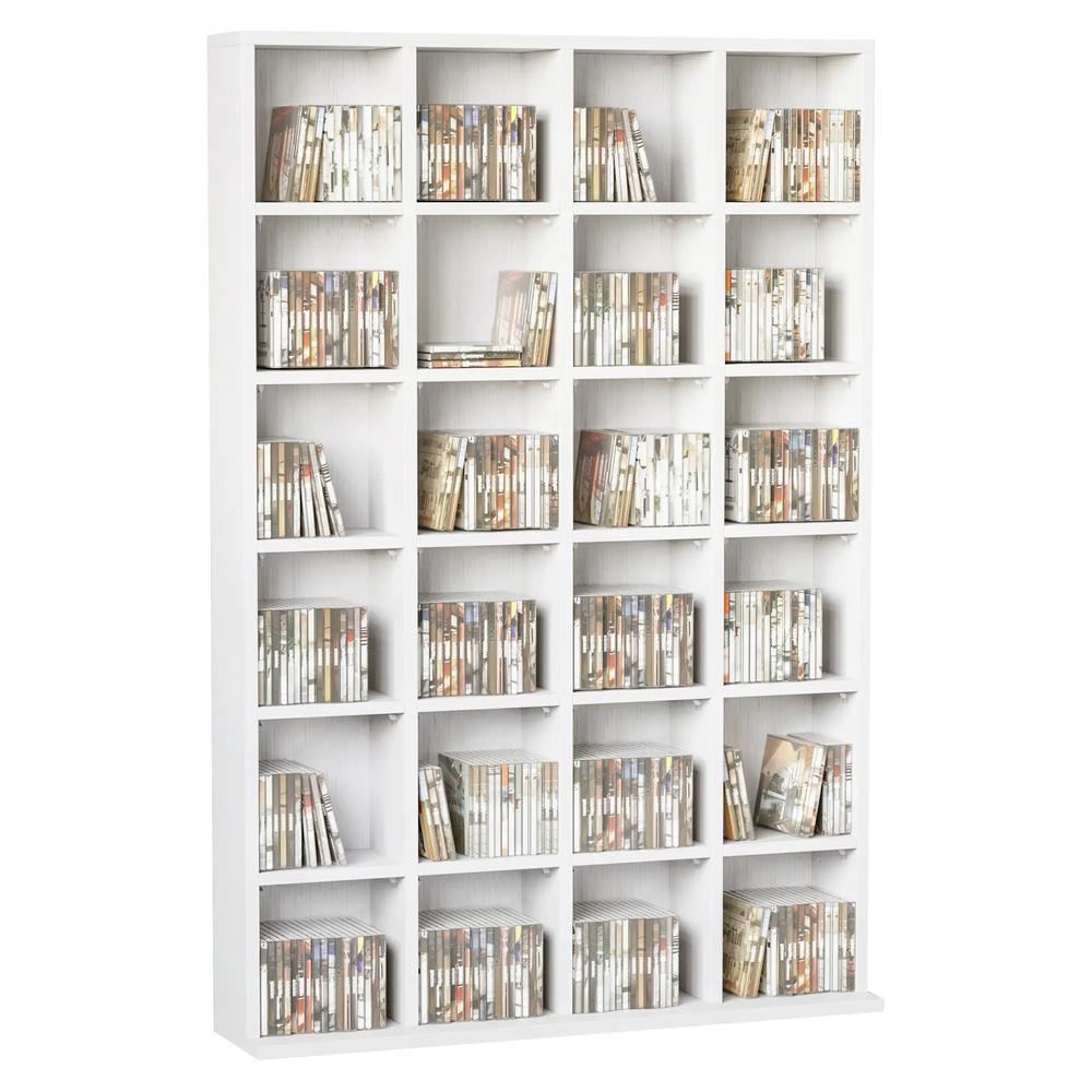 HOMCOM CD Storage Unit with Adjustable Shelves, Suitable for up to 456 CDs, 89 x 130.5 cm Additional View 25