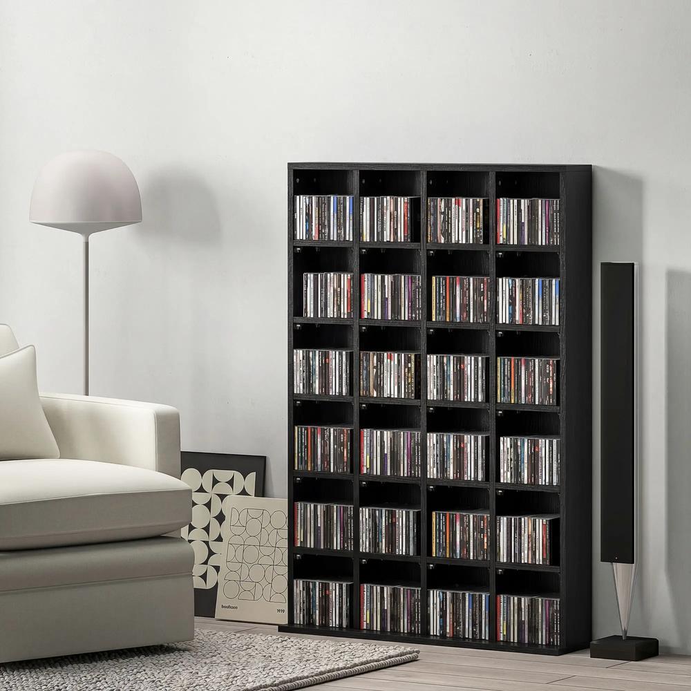 HOMCOM CD Storage Unit with Adjustable Shelves, Suitable for up to 456 CDs, 89 x 130.5 cm Additional View 27