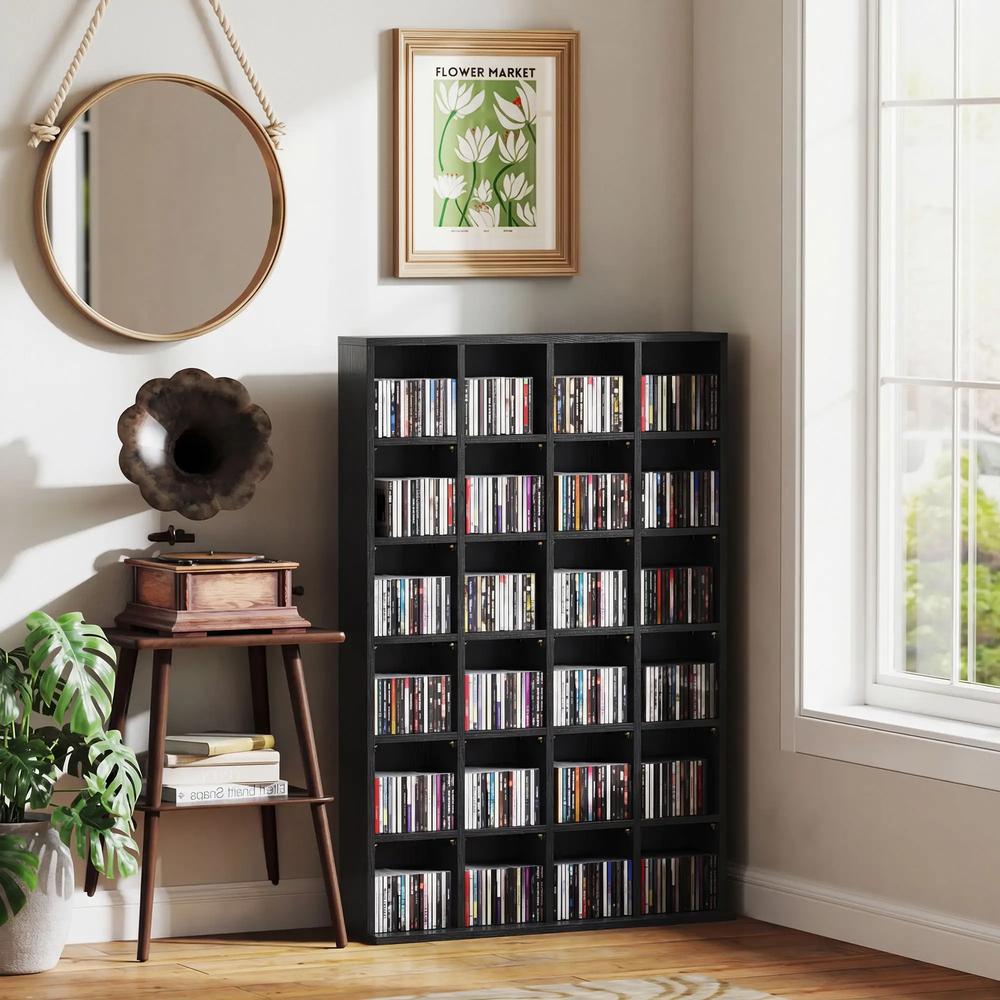 HOMCOM CD Storage Unit with Adjustable Shelves, Suitable for up to 456 CDs, 89 x 130.5 cm Additional View 36
