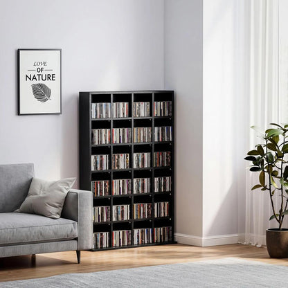 HOMCOM CD Storage Unit with Adjustable Shelves, Suitable for up to 456 CDs, 89 x 130.5 cm Additional View 37