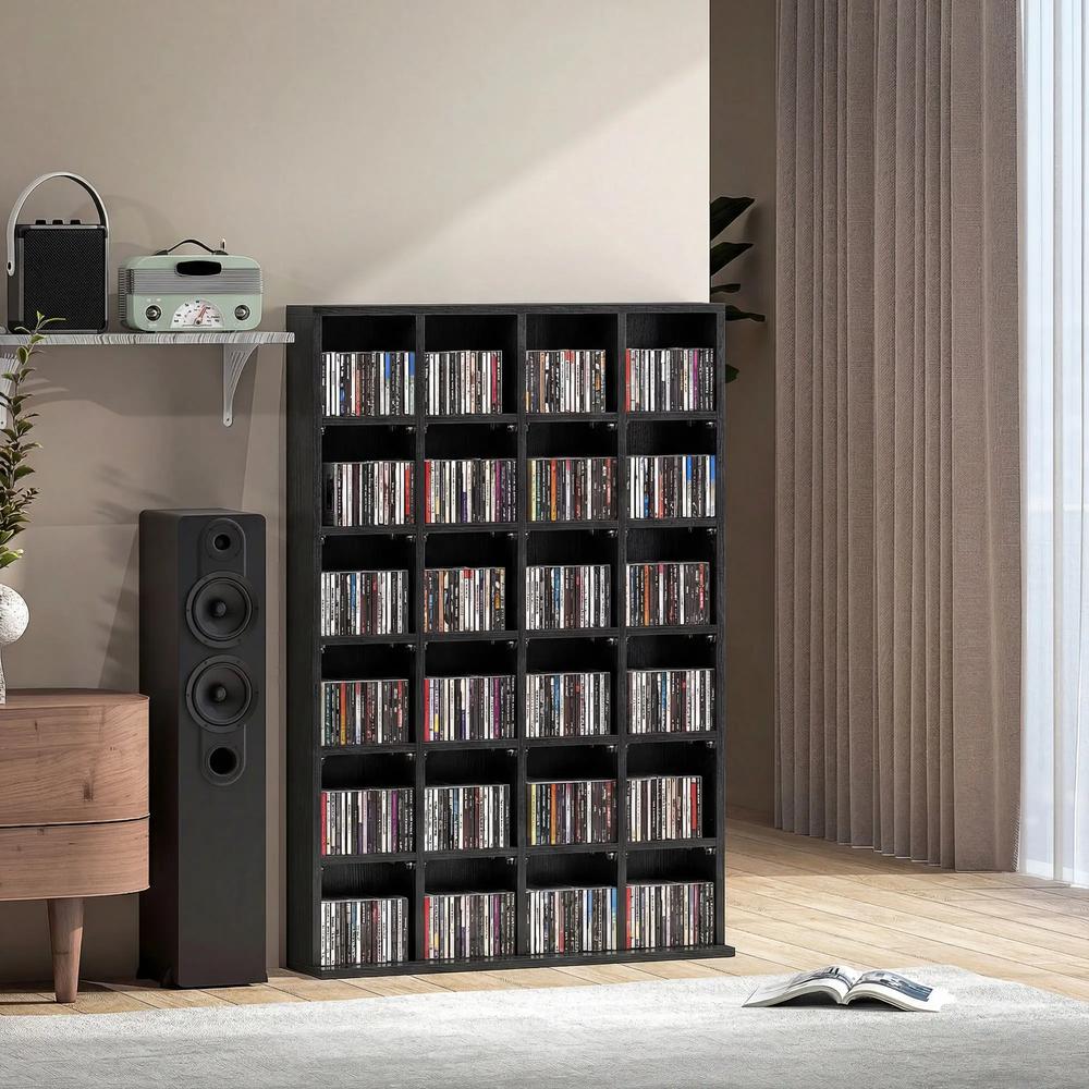 HOMCOM CD Storage Unit with Adjustable Shelves, Suitable for up to 456 CDs, 89 x 130.5 cm Additional View 39