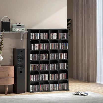 HOMCOM CD Storage Unit with Adjustable Shelves, Suitable for up to 456 CDs, 89 x 130.5 cm Additional View 39