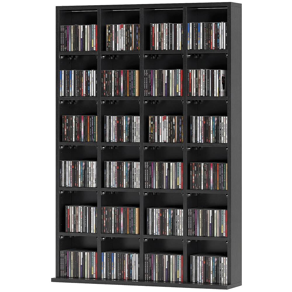 HOMCOM CD Storage Unit with Adjustable Shelves, Suitable for up to 456 CDs, 89 x 130.5 cm Additional View 40