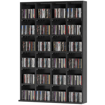 HOMCOM CD Storage Unit with Adjustable Shelves, Suitable for up to 456 CDs, 89 x 130.5 cm Additional View 40