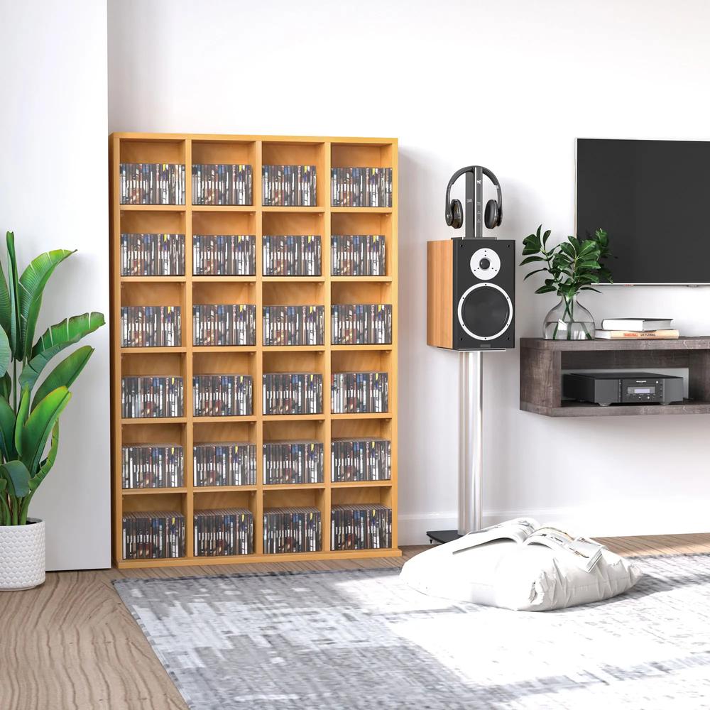 HOMCOM CD Storage Unit with Adjustable Shelves, Suitable for up to 456 CDs, 89 x 130.5 cm Additional View 52