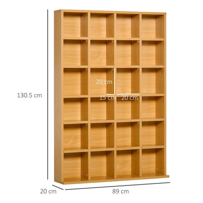 HOMCOM CD Storage Unit with Adjustable Shelves, Suitable for up to 456 CDs, 89 x 130.5 cm Additional View 53