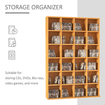 HOMCOM CD Storage Unit with Adjustable Shelves, Suitable for up to 456 CDs, 89 x 130.5 cm Additional View 54