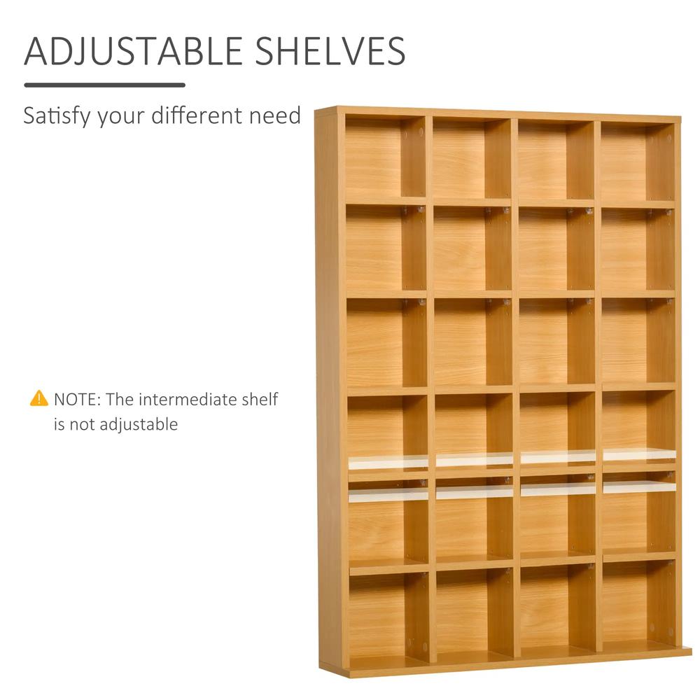 HOMCOM CD Storage Unit with Adjustable Shelves, Suitable for up to 456 CDs, 89 x 130.5 cm Additional View 55