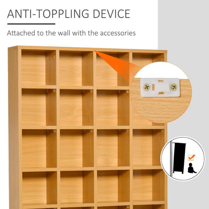 HOMCOM CD Storage Unit with Adjustable Shelves, Suitable for up to 456 CDs, 89 x 130.5 cm Additional View 56