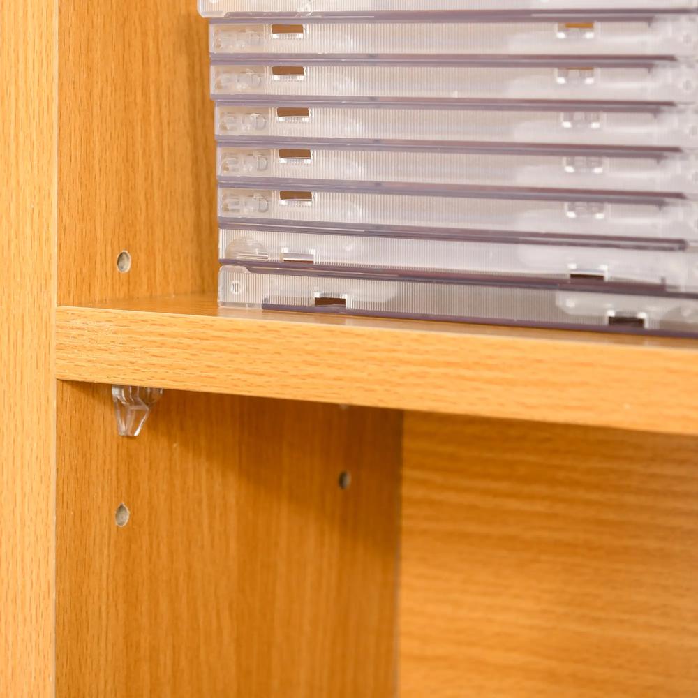 HOMCOM CD Storage Unit with Adjustable Shelves, Suitable for up to 456 CDs, 89 x 130.5 cm Additional View 58