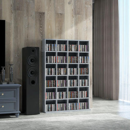 HOMCOM CD Storage Unit with Adjustable Shelves, Suitable for up to 456 CDs, 89 x 130.5 cm Additional View 62