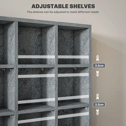 HOMCOM CD Storage Unit with Adjustable Shelves, Suitable for up to 456 CDs, 89 x 130.5 cm Additional View 65