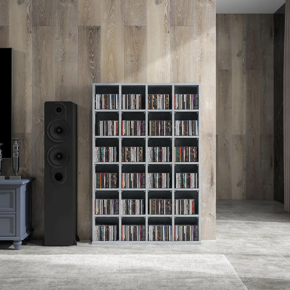HOMCOM CD Storage Unit with Adjustable Shelves, Suitable for up to 456 CDs, 89 x 130.5 cm Additional View 69